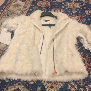 Armani Exchange faux fur coat